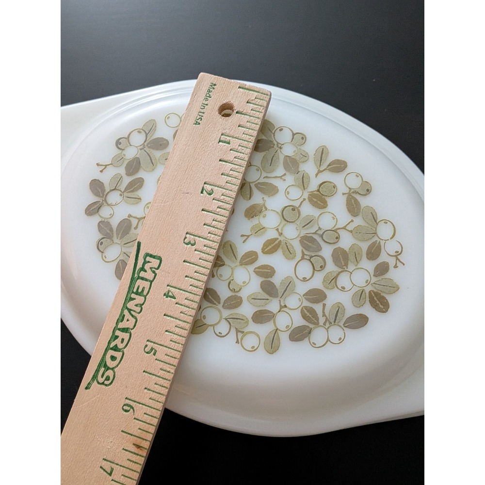 Vintage PYREX Lidded Casserole Dish Olive Green Model 043 1 1/2 Qt - Picture 14 of 14